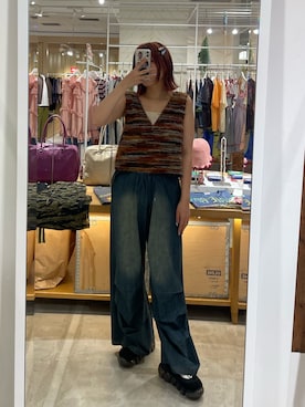 「GRAIN（グレイン）のアイテム」を使った、濱川　ひよりさん（レディース・162cm）の夏コーディネート
