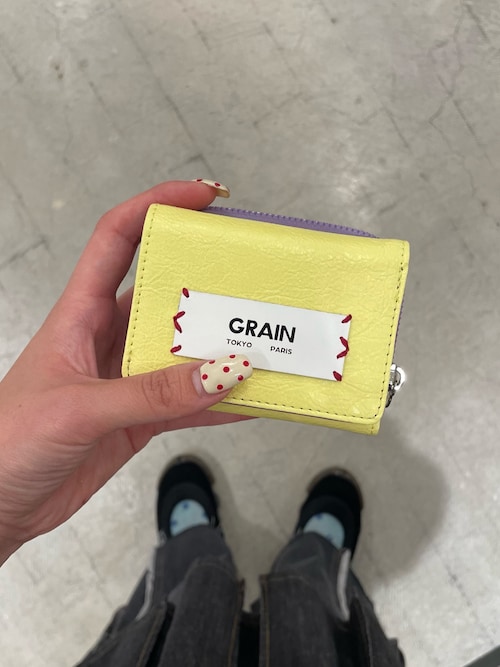 GRAIN/グレイン】三つ折りバイカラーウォレット（財布）｜GRAIN