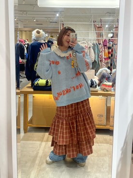 「着痩せコーデ」｜「アイテム（ワンピース/ドレス）」を使った、濱川　ひよりさん（レディース・162cm）の冬コーディネート
