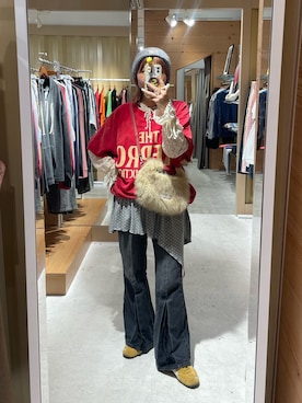「アイテム（ワンピース）」を使った、濱川　ひよりさん（レディース・162cm）の秋コーディネート