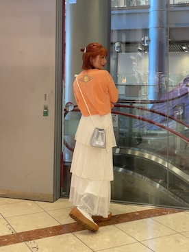「Onitsuka Tiger（オニツカタイガー）のアイテム」を使った、濱川　ひよりさん（骨格ウェーブ・レディース・162cm）の夏コーディネート