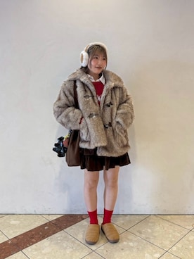「アイテム（その他アウター）」を使った、濱川　ひよりさん（レディース・162cm）の秋コーディネート