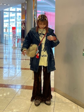 「アイテム（ブルゾン）」を使った、濱川　ひよりさん（レディース・162cm）の秋コーディネート