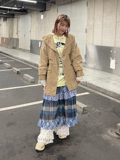 レースメローフーディートップス（Tシャツ/カットソー