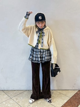 「アイテム（トップス）」を使った、濱川　ひよりさん（レディース・162cm）の秋コーディネート