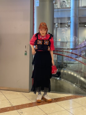 「Onitsuka Tiger（オニツカタイガー）のアイテム」を使った、濱川　ひよりさん（骨格ウェーブ・レディース・162cm）の夏コーディネート