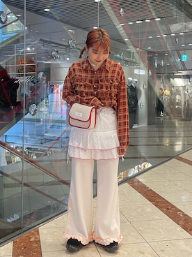 「HELLO.SANFRANCISCO（ハローサンフランシスコ）のアイテム」を使った、濱川　ひよりさん（レディース・162cm）の夏コーディネート