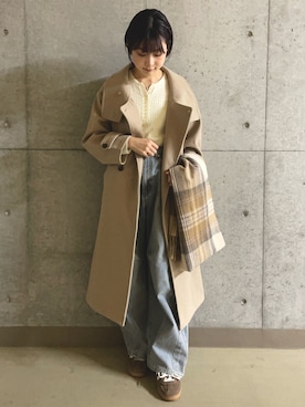 「イエベ春」｜かえさん（レディース・162cm）の秋コーディネート