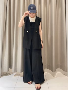 「スポーツミックス」｜「アイテム（その他アウター）」を使った、かえさん（レディース・162cm）の夏コーディネート