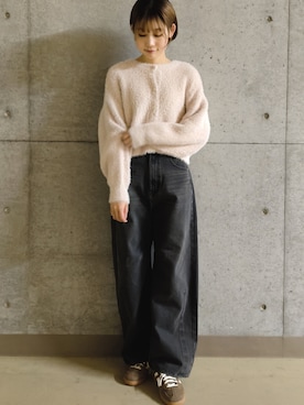 「SENSE OF PLACE by URBAN RESEARCH（センスオブプレイスバイアーバンリサーチ）のアイテム（カーディガン/ボレロ）」を使った、かえさん（レディース・162cm）の秋コーディネート