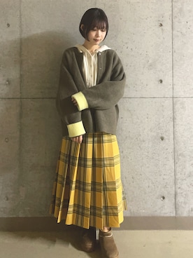 「着回しコーデ」｜かえさん（レディース・162cm）の冬コーディネート