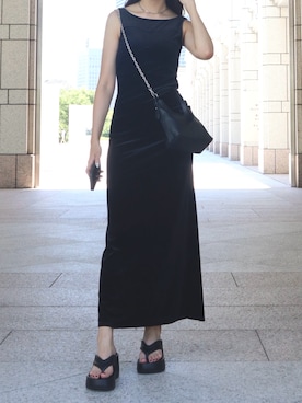 「アイテム（メッセンジャーバッグ）」を使った、Reurie'さん（レディース・166cm）の夏コーディネート