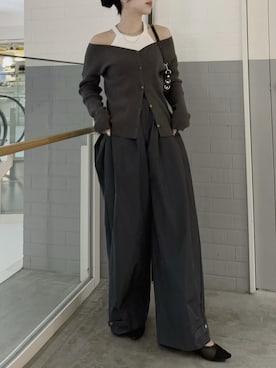 「大人カジュアルコーデ」｜「アイテム（カーゴパンツ）」を使った、Reurie'さん（レディース・164cm）の春コーディネート