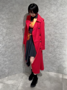 「アイテム（ワンピース/ドレス）」を使った、Desigual EXPO STAFFさん（レディース・170cm）の秋コーディネート