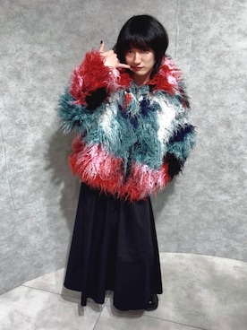 「アイテム（テーラードジャケット）」を使った、Desigual EXPO STAFFさん（レディース・161cm）の秋コーディネート