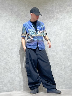「Desigual」｜Desigual EXPO STAFFさん（メンズ・173cm）の夏コーディネート