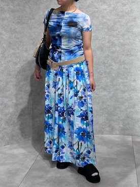 「Desigual」｜Desigual EXPO STAFFさん（レディース・161cm）の夏コーディネート