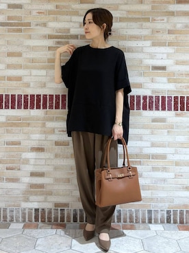 「Elura（エルーラ）のアイテム」を使った、ユキさん（レディース・157cm）の春コーディネート