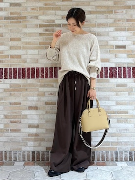 「アイテム（ニット/セーター）」を使った、ユキさん（レディース・157cm・30代）の秋コーディネート