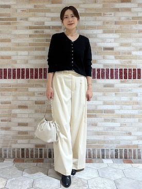 「Elura（エルーラ）のアイテム」を使った、ユキさん（レディース・157cm）の冬コーディネート