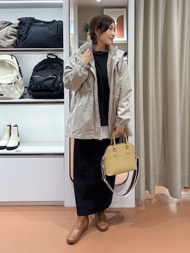 「アイテム（マウンテンパーカー）」を使った、ユキさん（レディース・157cm・30代）の秋コーディネート