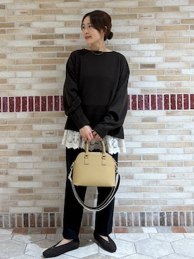 「アイテム（ハンドバッグ）」を使った、ユキさん（レディース・157cm・30代）の冬コーディネート