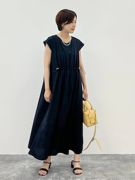 「アイテム（ワンピース/ドレス）」を使った、ユキさん（レディース・157cm・30代）の夏コーディネート