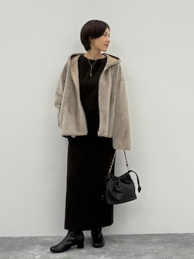 「アイテム（ニット/セーター）」を使った、ユキさん（レディース・157cm・30代）の秋コーディネート