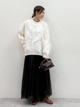 「きれいめ」｜ユキさん（レディース・157cm）の冬コーディネート