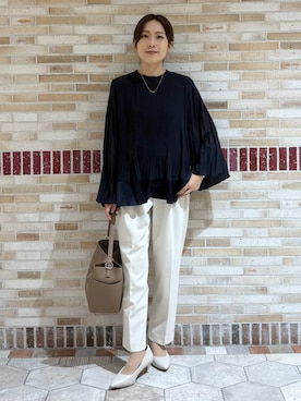 「アイテム（パンプス）」を使った、ユキさん（レディース・157cm・30代）の冬コーディネート