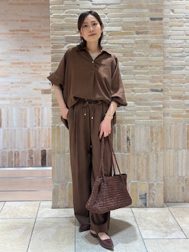 「Elura（エルーラ）のアイテム」を使った、ユキさん（レディース・157cm）の春コーディネート