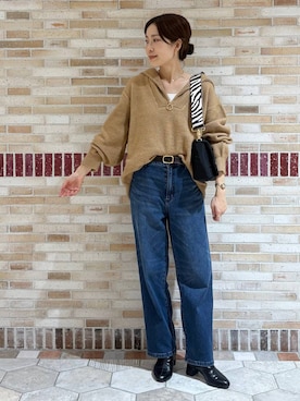 「アイテム（ヘアアクセサリー）」を使った、ユキさん（レディース・157cm・30代）の冬コーディネート