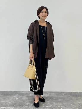 「アイテム（ワンピース）」を使った、ユキさん（レディース・157cm）の夏コーディネート
