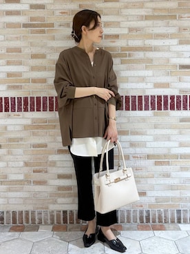 「Elura（エルーラ）のアイテム」を使った、ユキさん（レディース・157cm）の春コーディネート