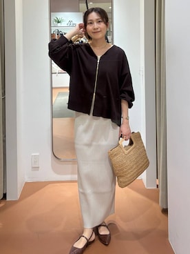 「Elura（エルーラ）のアイテム」を使った、ユキさん（レディース・157cm）の春コーディネート