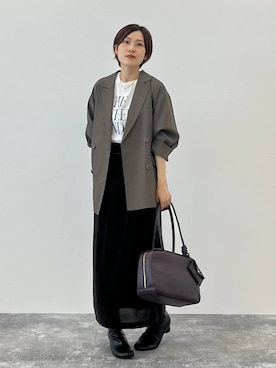 「Elura（エルーラ）のパールヘッドショートネックレス/494155（ネックレス）」を使った、ユキさん（レディース・157cm・30代）の夏コーディネート