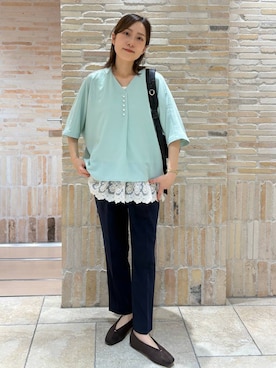 「Elura（エルーラ）のアイテム」を使った、ユキさん（レディース・157cm）の春コーディネート