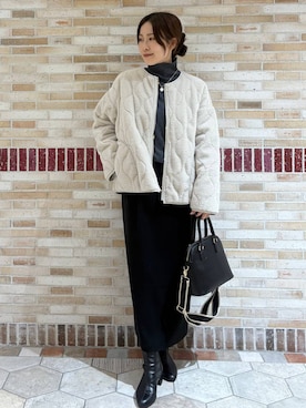 「Elura（エルーラ）のアイテム」を使った、ユキさん（レディース・157cm）の冬コーディネート