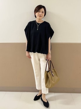 「アイテム（ハンドバッグ）」を使った、ユキさん（レディース・157cm・30代）の夏コーディネート