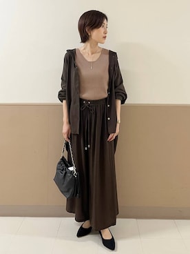 「アイテム（ハンドバッグ）」を使った、ユキさん（レディース・157cm・30代）の夏コーディネート