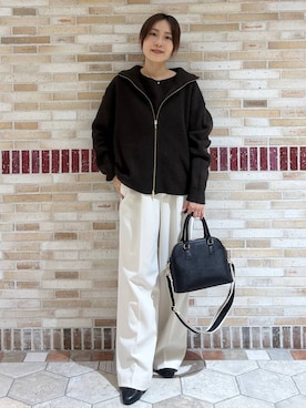 「Elura（エルーラ）のアイテム」を使った、ユキさん（レディース・157cm）の冬コーディネート