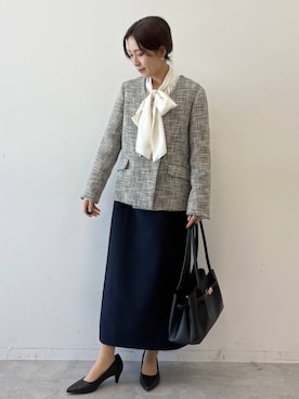 「Elura（エルーラ）のアイテム」を使った、ユキさん（レディース・157cm）の冬コーディネート