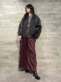 フェイクレザーキリカエトラックジャケット(HARE)を使った人気