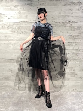 「高見え」｜「アイテム（ブーツ）」を使った、marinさん（レディース・165cm）の夏コーディネート