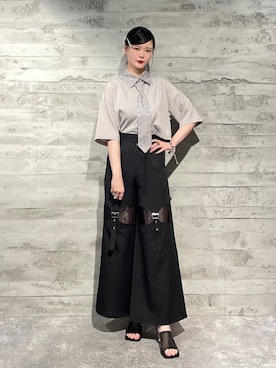 「アイテム（サンダル）」を使った、marinさん（レディース・165cm・10代）の春コーディネート