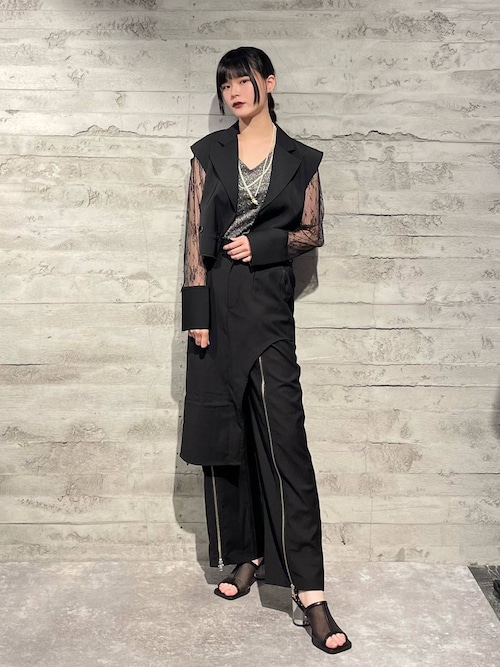 gooさん専用　【EDGY MODE】ソデレースショートジャケット・パンツ　新品 EDGY MODE】ソデレースショートジャケット・パンツ2点セット新品