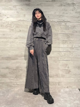 「若見え」｜「アイテム（スウェットパンツ）」を使った、marinさん（レディース・165cm）の秋コーディネート