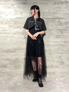 「アイテム（ブルゾン）」を使った、marinさん（レディース・165cm・20代）の夏コーディネート
