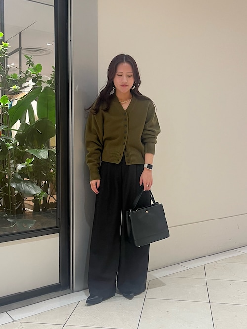 セール】カシミヤ強縮Vネックカーディガン（カーディガン/ボレロ