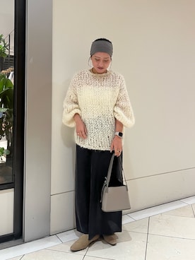 「アイテム（ヘアバンド）」を使った、ibu0115さん（レディース・152cm）の秋コーディネート
